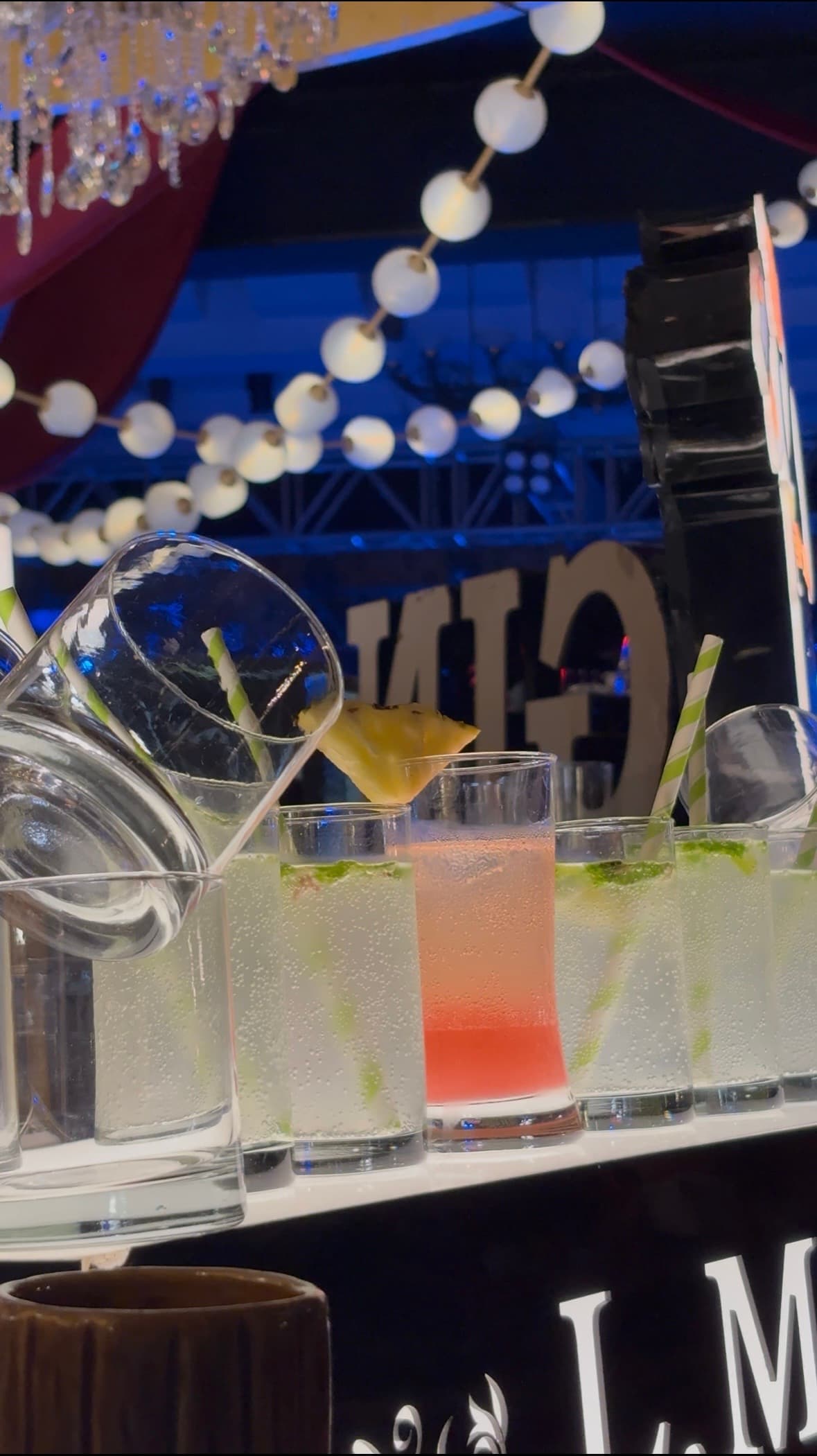 Artful cocktail display